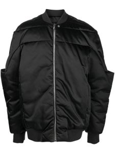 Rick Owens veste bomber Gridered à design matelassé - Noir