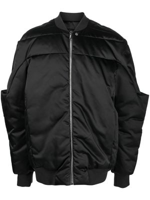 Rick Owens veste bomber Gridered à design matelassé - Noir