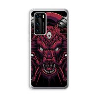 Hell Hound and Serpents: Huawei P40 Transparant Hoesje