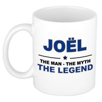 Naam cadeau mok/ beker Joel The man, The myth the legend 300 ml   -