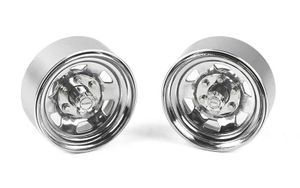 RC4WD Stamped Steel 1.7 Beadlock SR5 Wheels (Chrome) (Z-W0065)