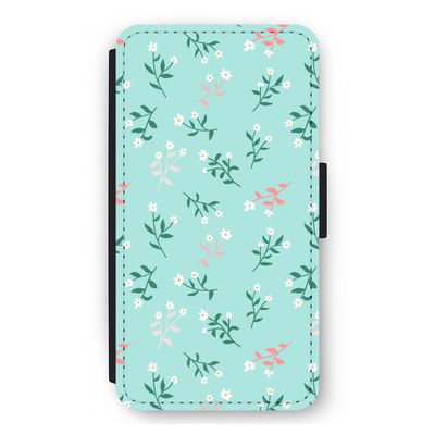 Small white flowers: iPhone 12 mini Flip Hoesje