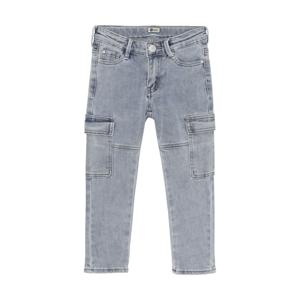 Daily7 Zomer jeans broek jongens - blauw - 2600 cargo straight fit