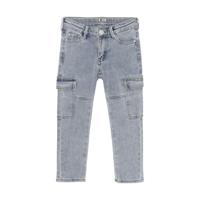 Daily7 Zomer jeans broek jongens - blauw - 2600 cargo straight fit