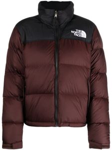 The North Face veste matelassée à logo brodé - Marron