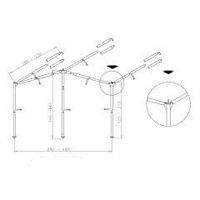 Campking Luifelframe Ameland L 25/22 mm :alu