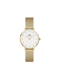 Daniel Wellington montre Petite Pressed Evergold 28 mm - Blanc