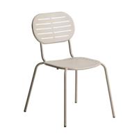 Kave Home Brai tuinstoel gegalvaniseerd Taupe