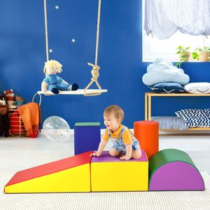 Kruipen en Klimmen Schuimspeelset Kleurrijke Leuke Schuimspeelset 5-delige Lichtgewicht Interactieve Set Kleurrijk
