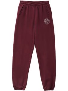 Sporty & Rich pantalon de jogging à logo Connecticut Crest imprimé - Rouge