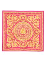 Versace foulard en soie à imprimé baroque - Rose