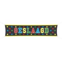 Grote banier vlag geslaagd thema - 180 x 40 cm - feestartikelen