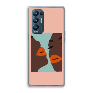 Orange lips: Oppo Find X3 Neo Transparant Hoesje