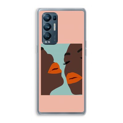 Orange lips: Oppo Find X3 Neo Transparant Hoesje