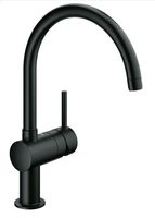 Grohe Minta keukenmengkraan met draaibare C-uitloop zwart - thumbnail