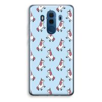 Eenhoorns overal: Huawei Mate 10 Pro Transparant Hoesje