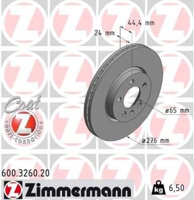 Remschijf COAT Z 600326020
