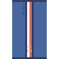 Strandhanddoek Secaneta Portals Marineblauw 90 x 165 cm Jacquard