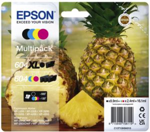 Epson 604XL inktcartridge 4 stuk(s) Origineel Hoog (XL) rendement Zwart, Cyaan, Magenta, Geel