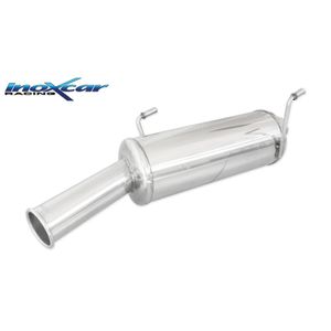 InoxCar uitlaat passend voor Peugeot 206 16v GTI 136pk 1994-2004 1x76mm RetrÃ² Style IXPE20607RT