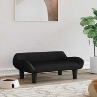 VidaXL Hondenmand 70x40x24 cm fluweel zwart