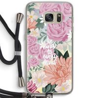 Kindness matters: Samsung Galaxy S7 Transparant Hoesje met koord