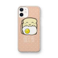 Sleep All Day: iPhone 12 mini Transparant Hoesje