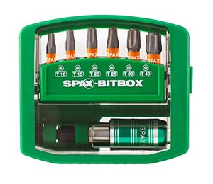 Spax bitset T-star Torx TX10/T20/T25/T30/T40