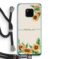 Zonnebloemen: Huawei Mate 20 Pro Transparant Hoesje met koord Zonnebloemen: Huawei Mate 20 Pro Transparant Hoesje met koord