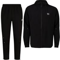 Cruyff Quartz Woven Trainingspak Hooded Zwart