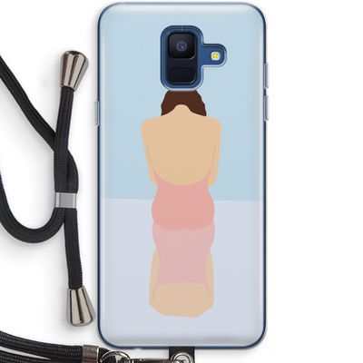 Mirror: Samsung Galaxy A6 (2018) Transparant Hoesje met koord
