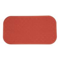 MSV Douche|bad anti-slip mat badkamer - rubber - terracotta - 36 x 65