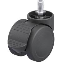 Blickle LKDB-PUA 50G-RA Kunststof dubbel zwenkwiel Wieldiameter: 50 mm Draagvermogen (max.): 50 kg 1 stuk(s)
