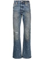 Purple Brand jean bootcut à effet taches de peinture - Bleu