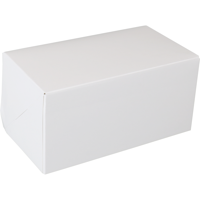 Gebaksdoos | karton | 18x10x9cm | wit | 100 stuks