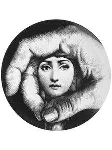 Fornasetti assiette décorative Tema e Variazioni No. 219 - Noir