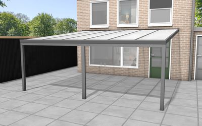YARD Outdoor Velvetline Veranda 600x400 cm aluminium - Polycarbonaat dak- - Aluminium- YARD Outdoor