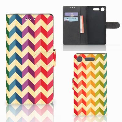 Sony Xperia XZ1 | Telefoon Hoesje | Zigzag Multi Color Sony Xperia XZ1 | Telefoon Hoesje | Zigzag Multi Color