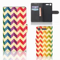 Sony Xperia XZ1 | Telefoon Hoesje | Zigzag Multi Color Sony Xperia XZ1 | Telefoon Hoesje | Zigzag Multi Color