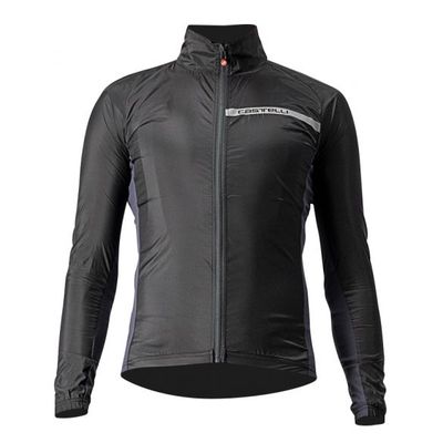 Castelli Squadra stretch fietsjack zwart heren S