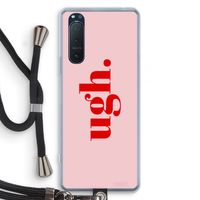 Ugh: Sony Xperia 5 II Transparant Hoesje met koord