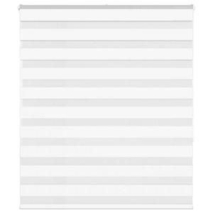 VidaXL Zebra rolgordijn 125x150 cm stofbreedte 120,9cm polyester wit