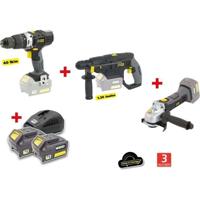 X-FIT PACK 'BIG WORK' 3 machines 18V + 2 accu's 18V 3.0Ah: boor / schroevendraaier + Perfo hamer + haakse slijper X-FIT PACK 'BIG WORK' 3 machines 18V + 2 accu's 18V 3.0Ah: boor / schroevendraaier + Perfo hamer + haakse slijper