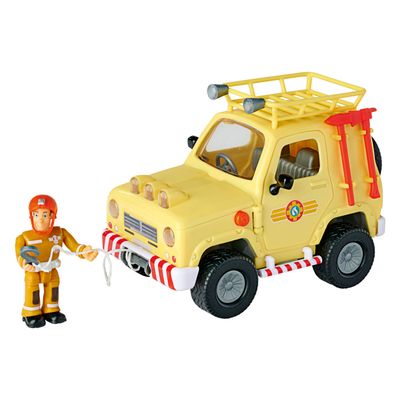 Simba Brandweerman sam mountain 4x4 jeep met figuur