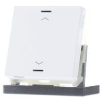 BE-TAL6301.A1  - EIB, KNX, Push Button Lite 63 1-fold, RGBW, blinds, Studio white glossy finish, BE-TAL6301.A1
