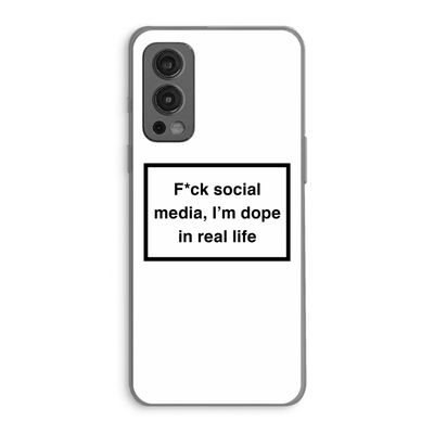 I'm dope: OnePlus Nord 2 5G Transparant Hoesje
