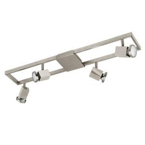 Eglo Led plafondspotZeraco 4-lichts led nikkel mat - 93678