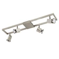 Eglo Led plafondspotZeraco 4-lichts led nikkel mat - 93678