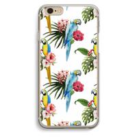 Kleurrijke papegaaien: iPhone 6 / 6S Transparant Hoesje