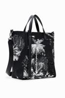 Grote tropische shoppertas - BLACK - U